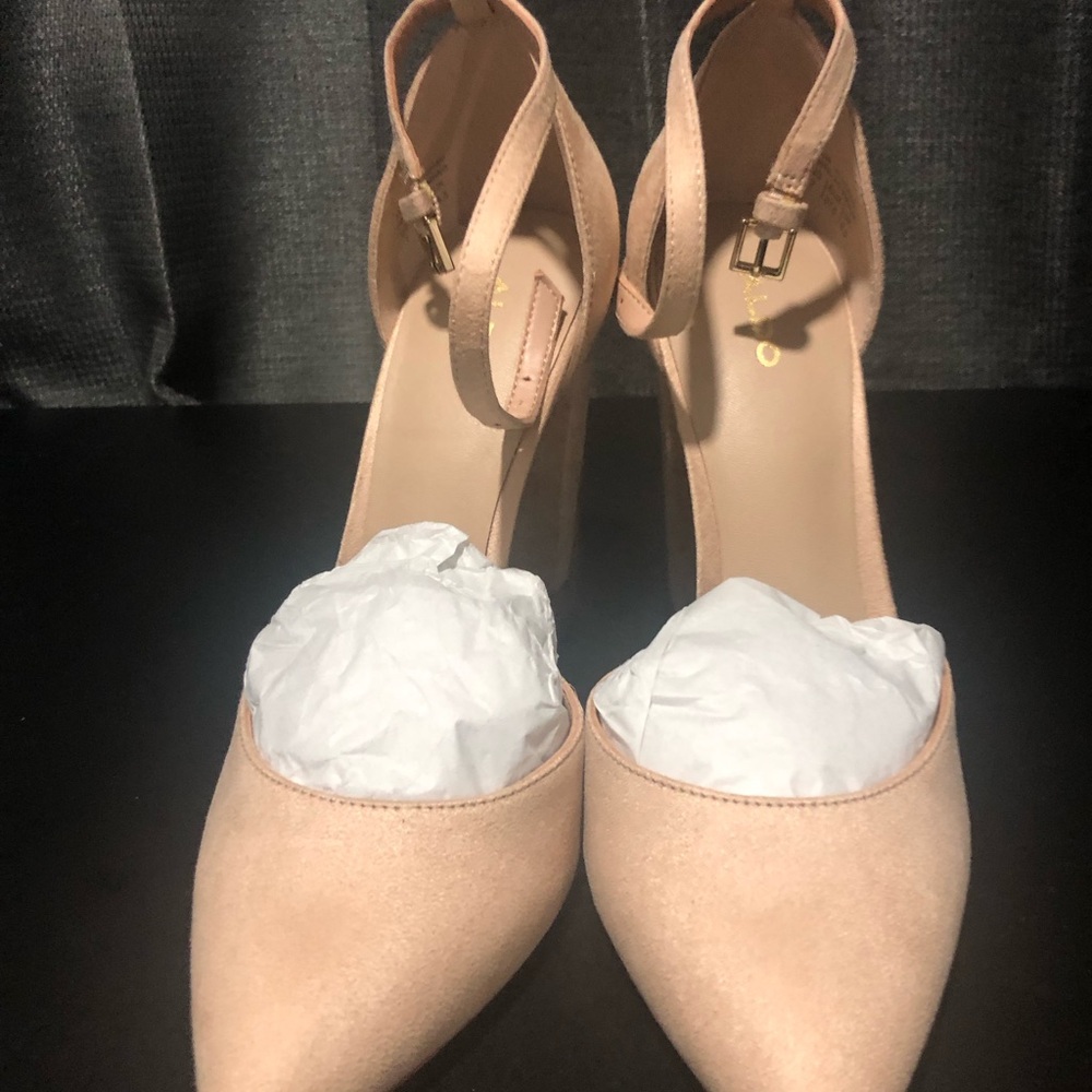 Aldo Blush Ankle Strap Heels